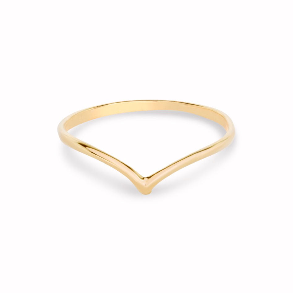 10k Solid Gold Wish Ring – Sabeth Jewelry