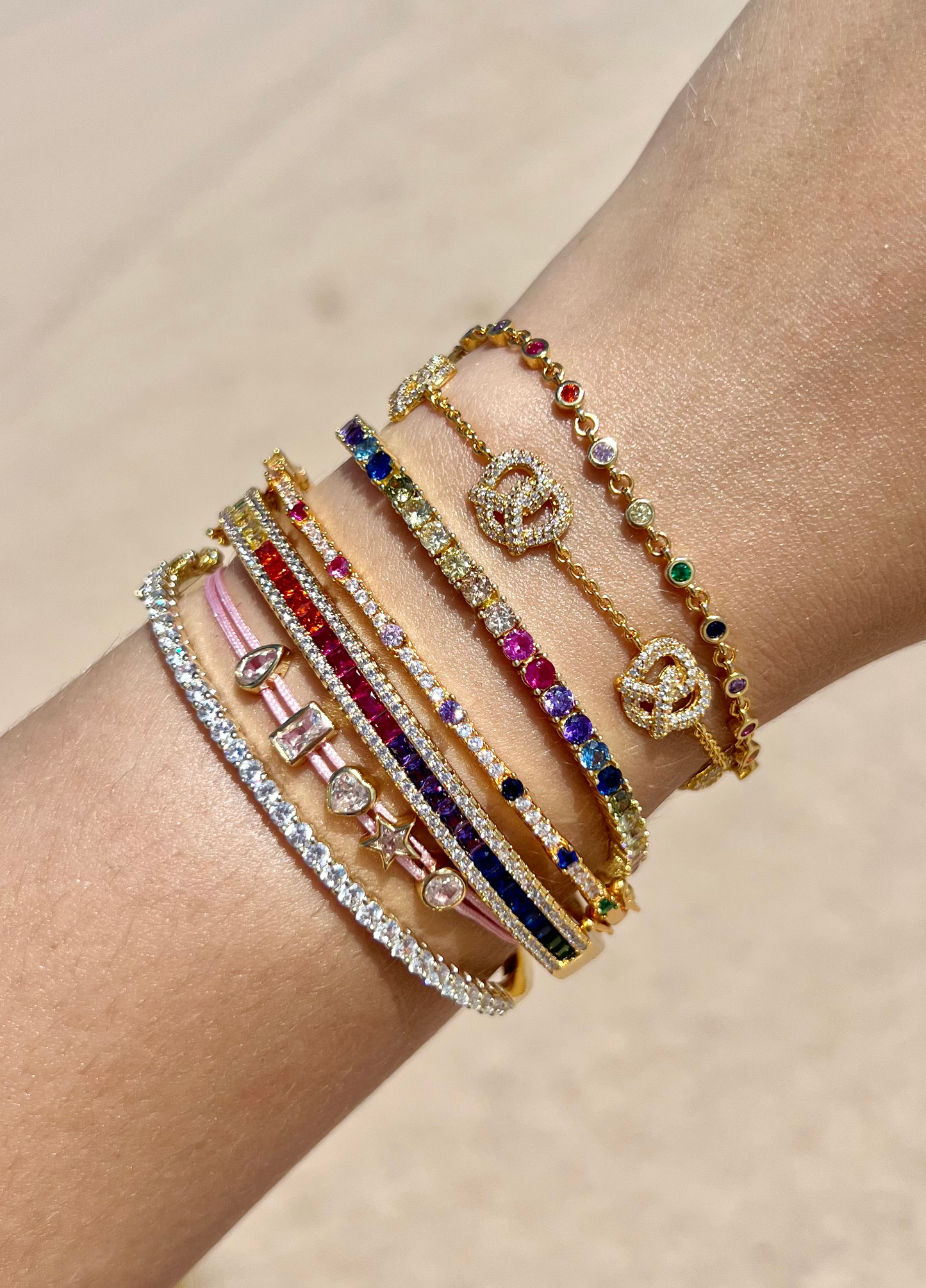 Two Sided Baguette Bangle