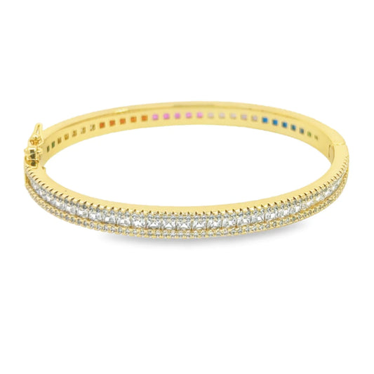 Two Sided Baguette Bangle