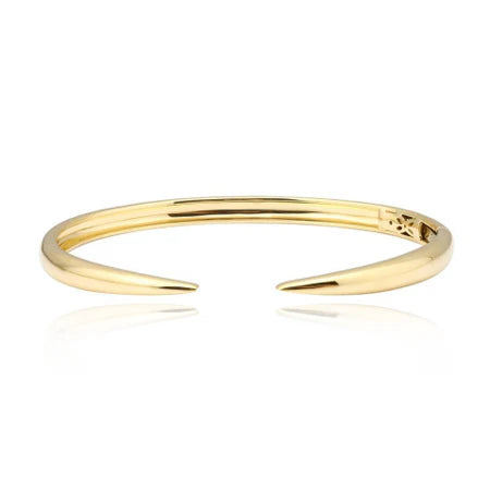 Brazalete de oro de 14 k con garras
