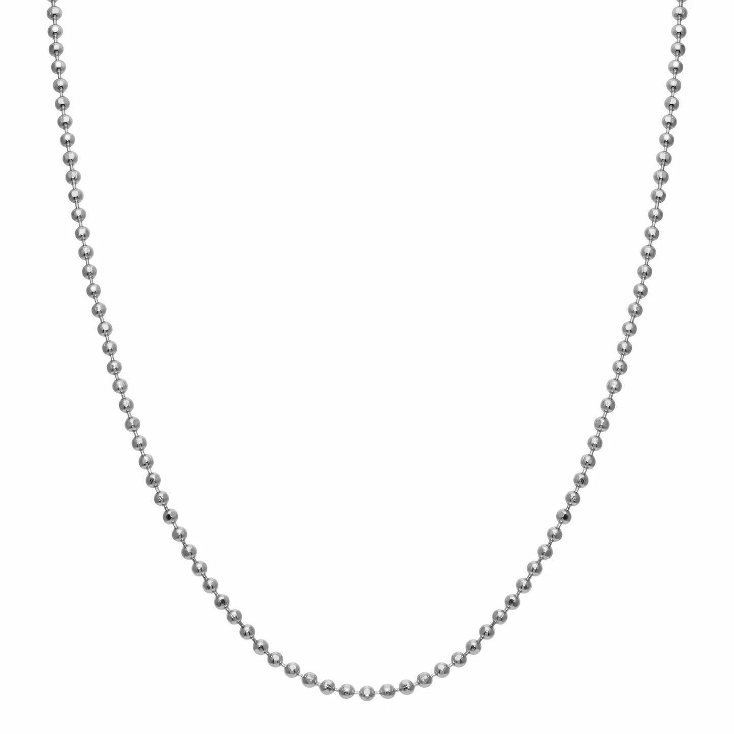 Cadena de bolas con corte de diamante