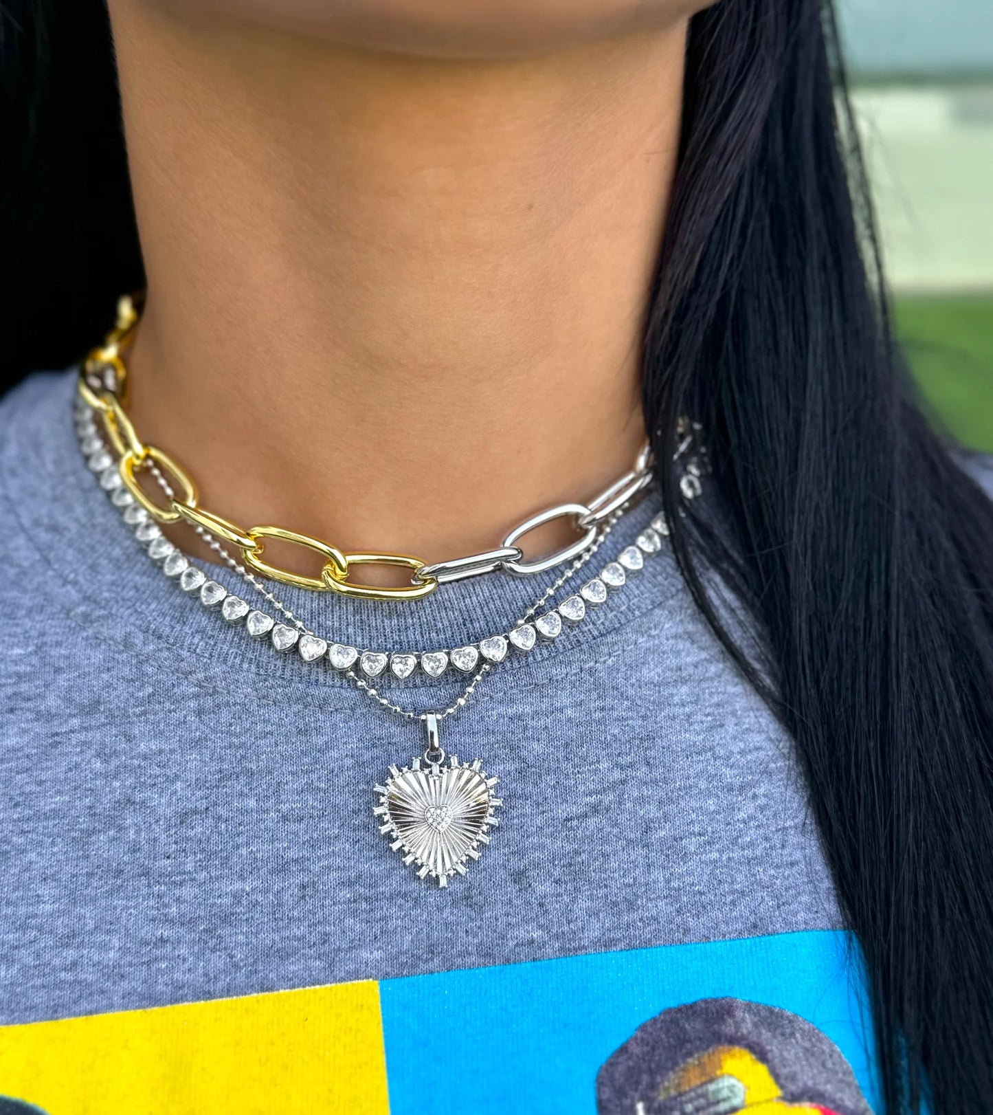 Cadena de bolas con corte de diamante