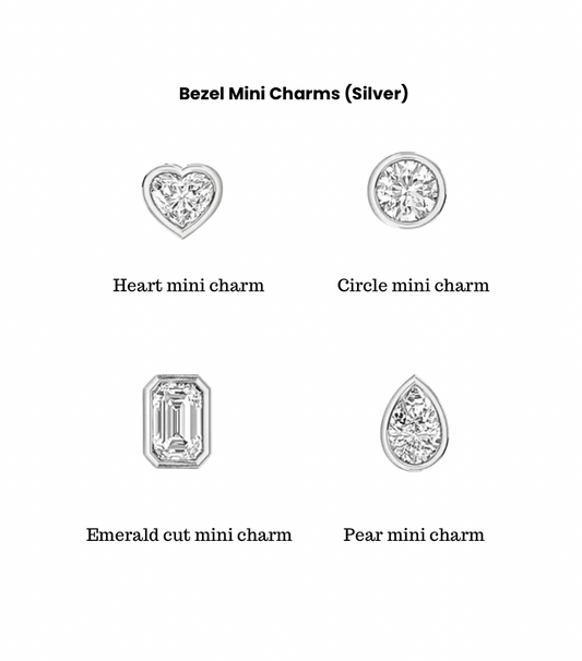 Shaped Bezels Sliding Mini Charms
