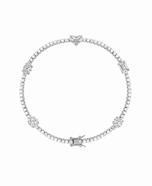 Multi Charm Tennis Bracelet