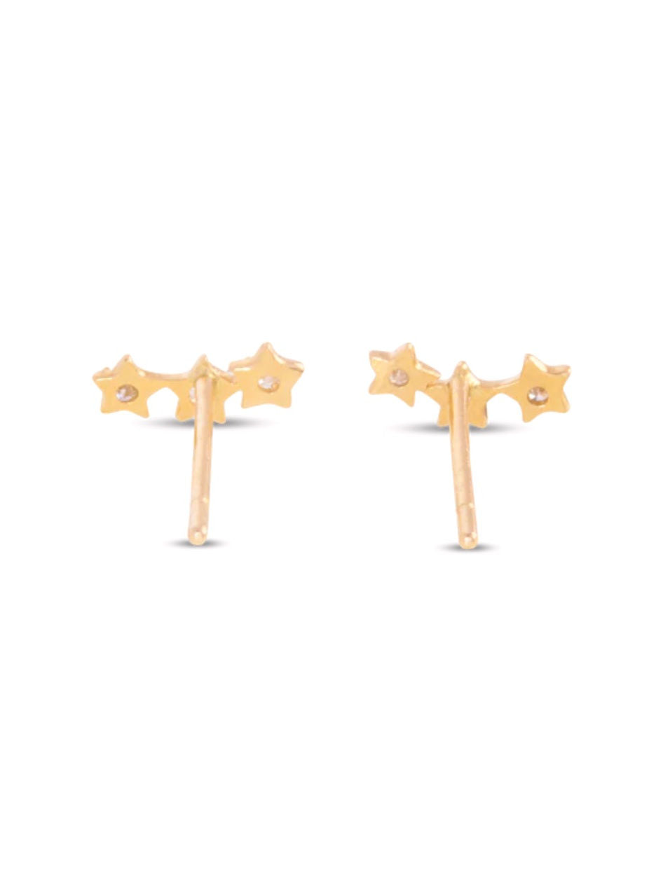 Pendientes Mini Stars Trio - Vermeil