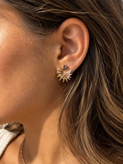 Pavé Fishbone Earrings