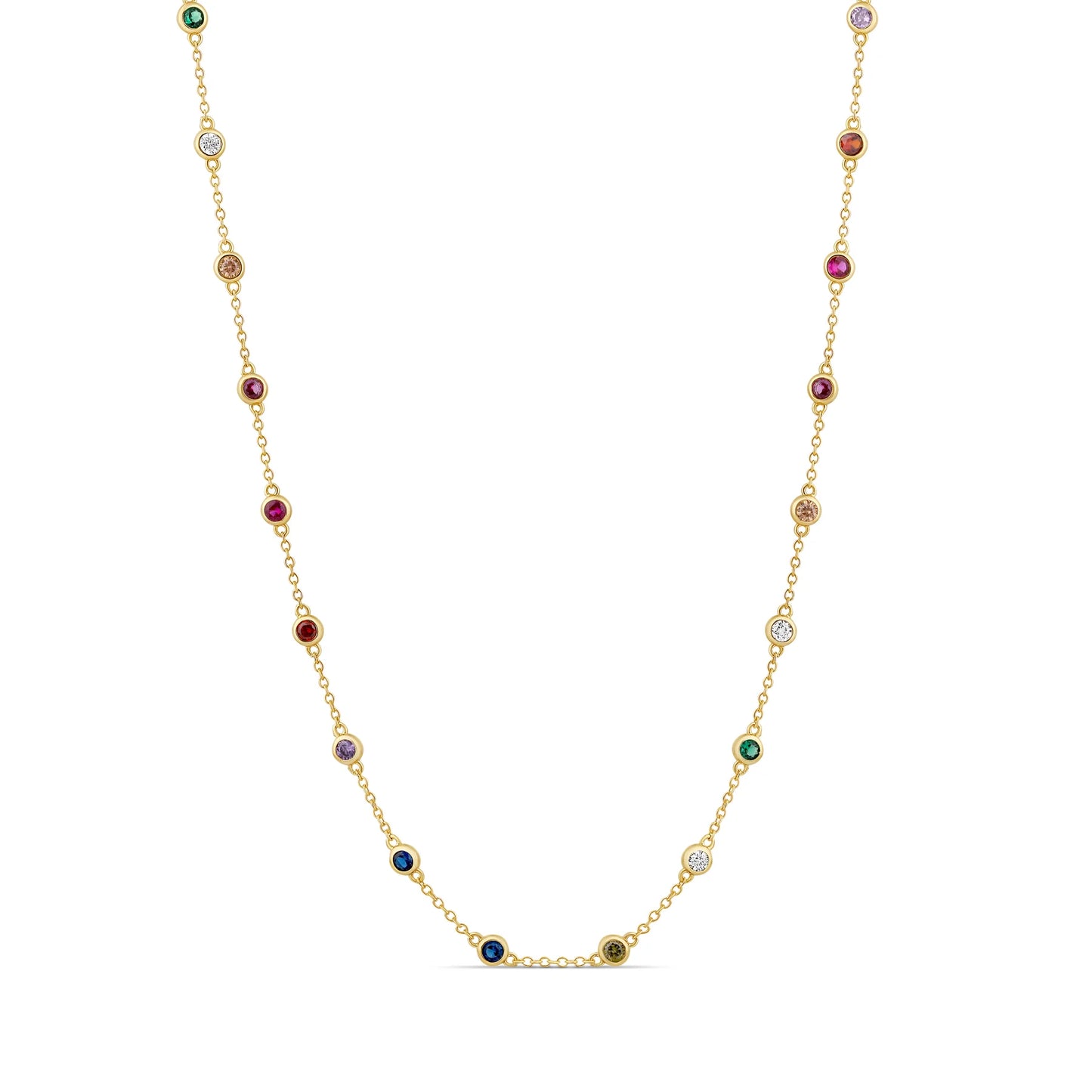 Rainbow DBY Strand Necklace