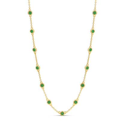 Collar de hebra DBY arcoíris