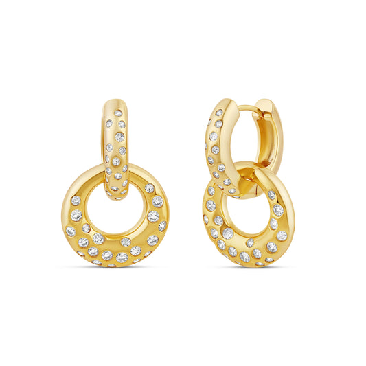 Donut Scatter Hoop Earrings