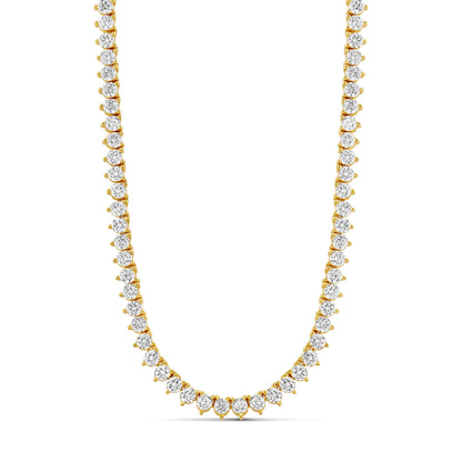 3-Prong Tennis Necklace