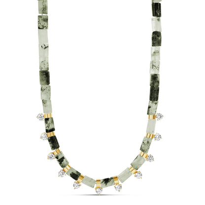 Green Muse Jade Spike Necklace
