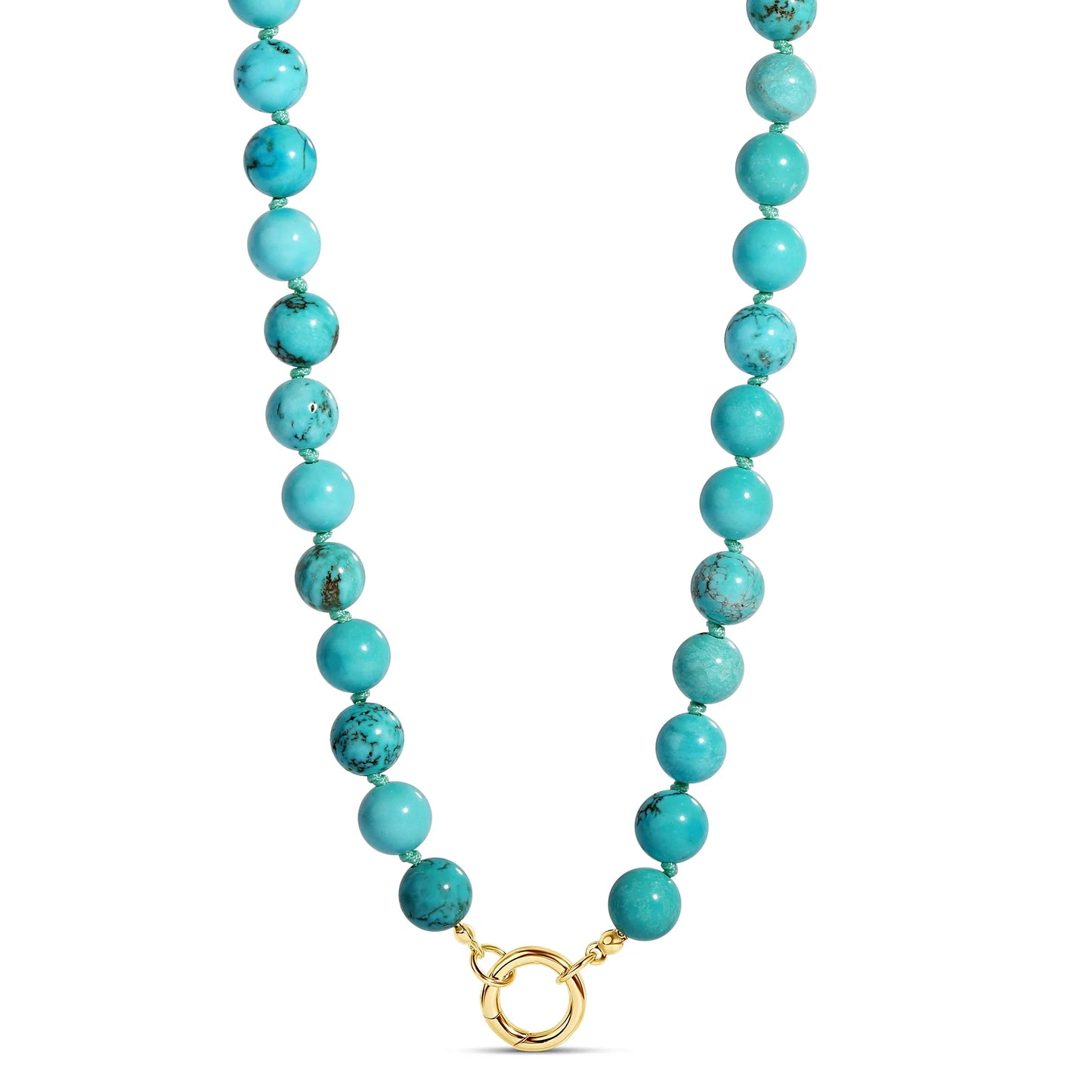Turquoise Push Clasp Necklace