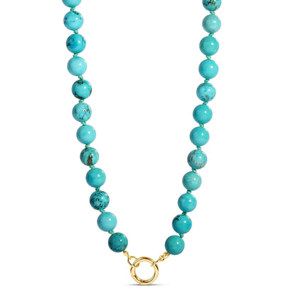 Turquoise Push Clasp Necklace