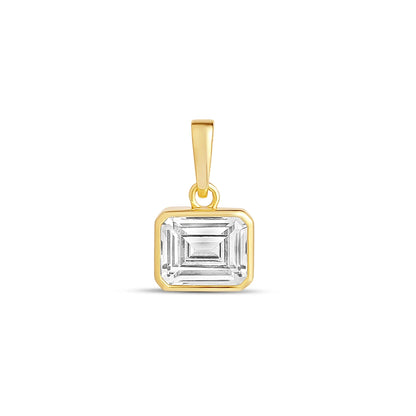 Charm con bisel de hielo de diamante