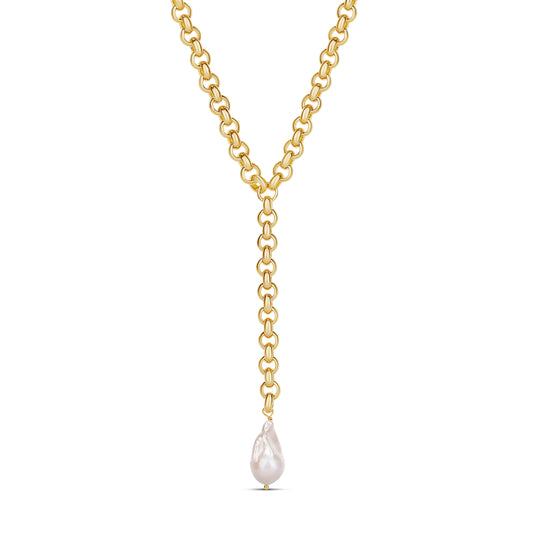 Pearl Cascade Y-Necklace