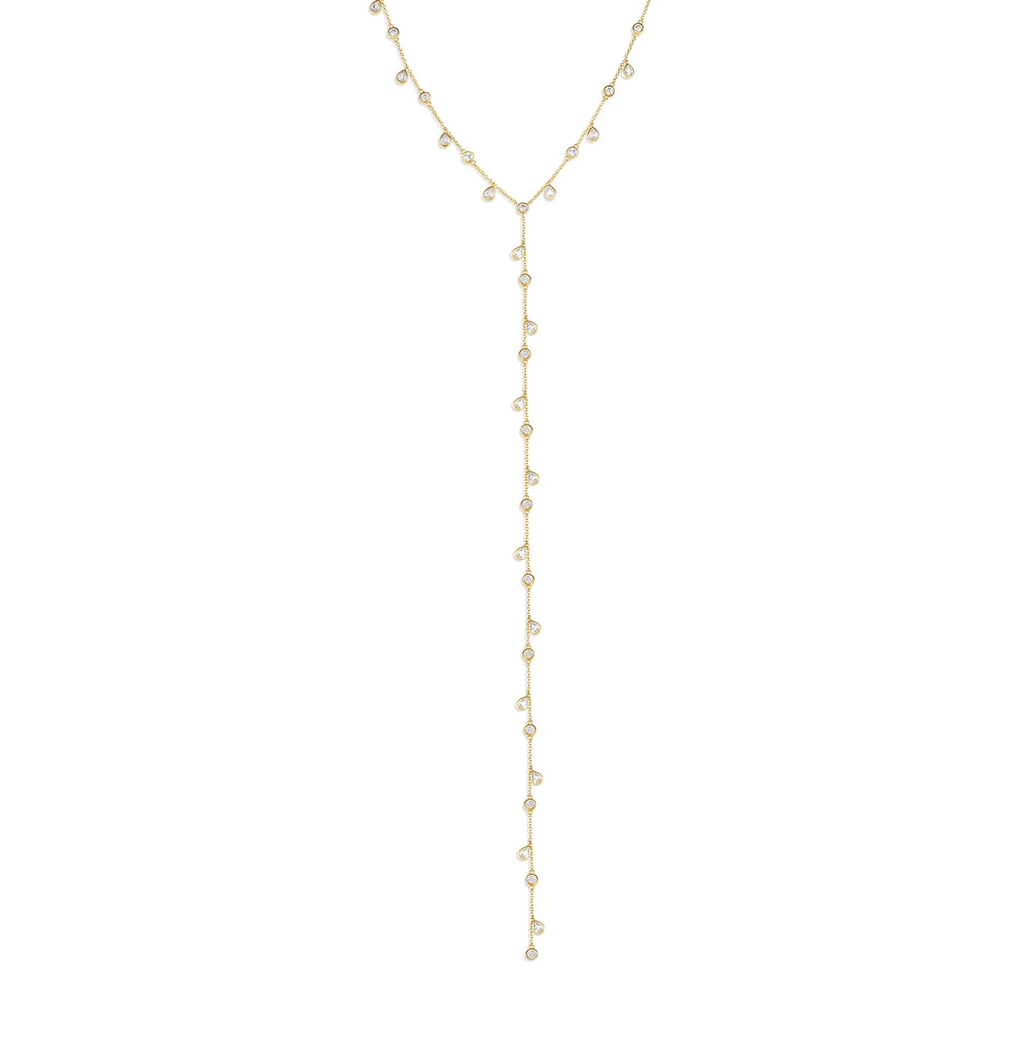 Collar de lazo con forma de diamante