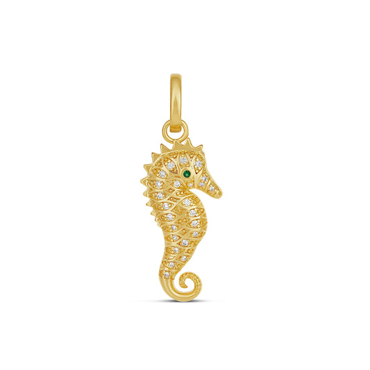Amuleto de Caballito de Mar Marea Dorada