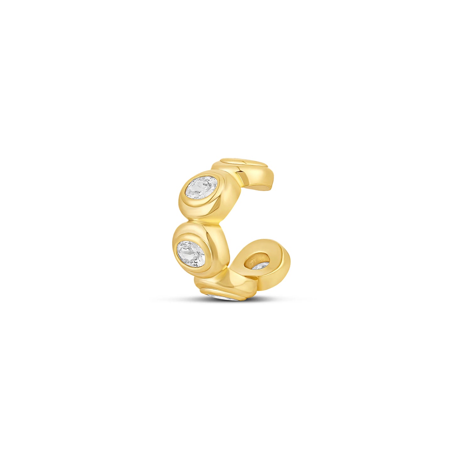 Round Bezel Ear Cuff