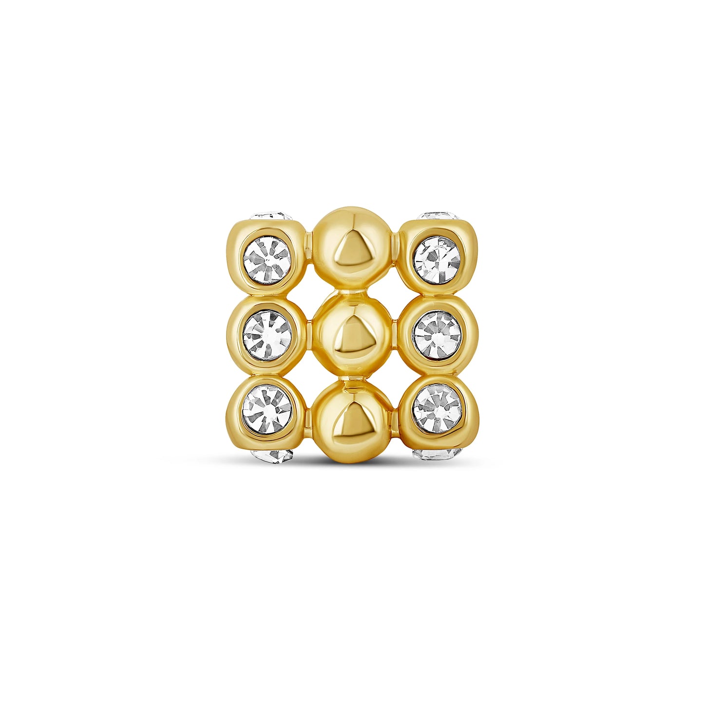 Cube Beaded Spacer Charm