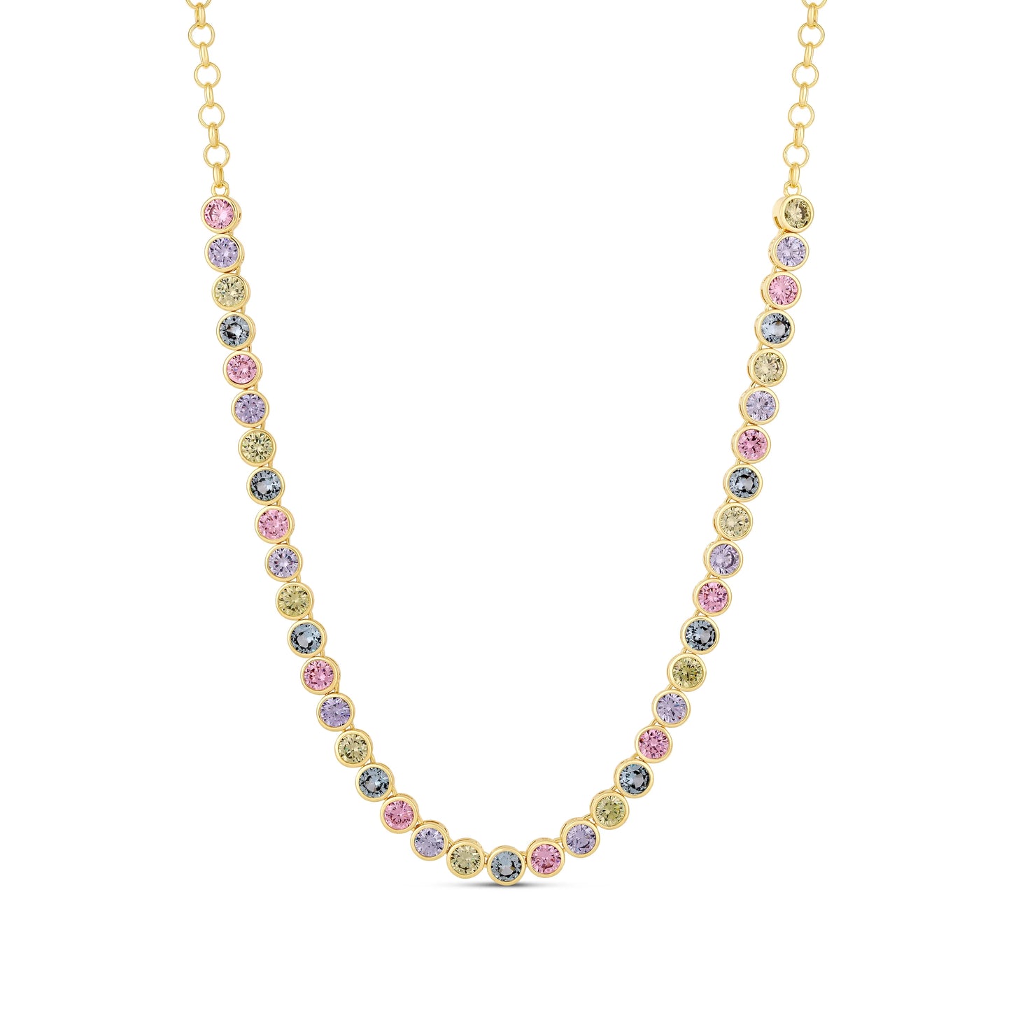 Endless Glow Semi Tennis Necklace