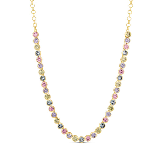 Endless Glow Semi Tennis Necklace