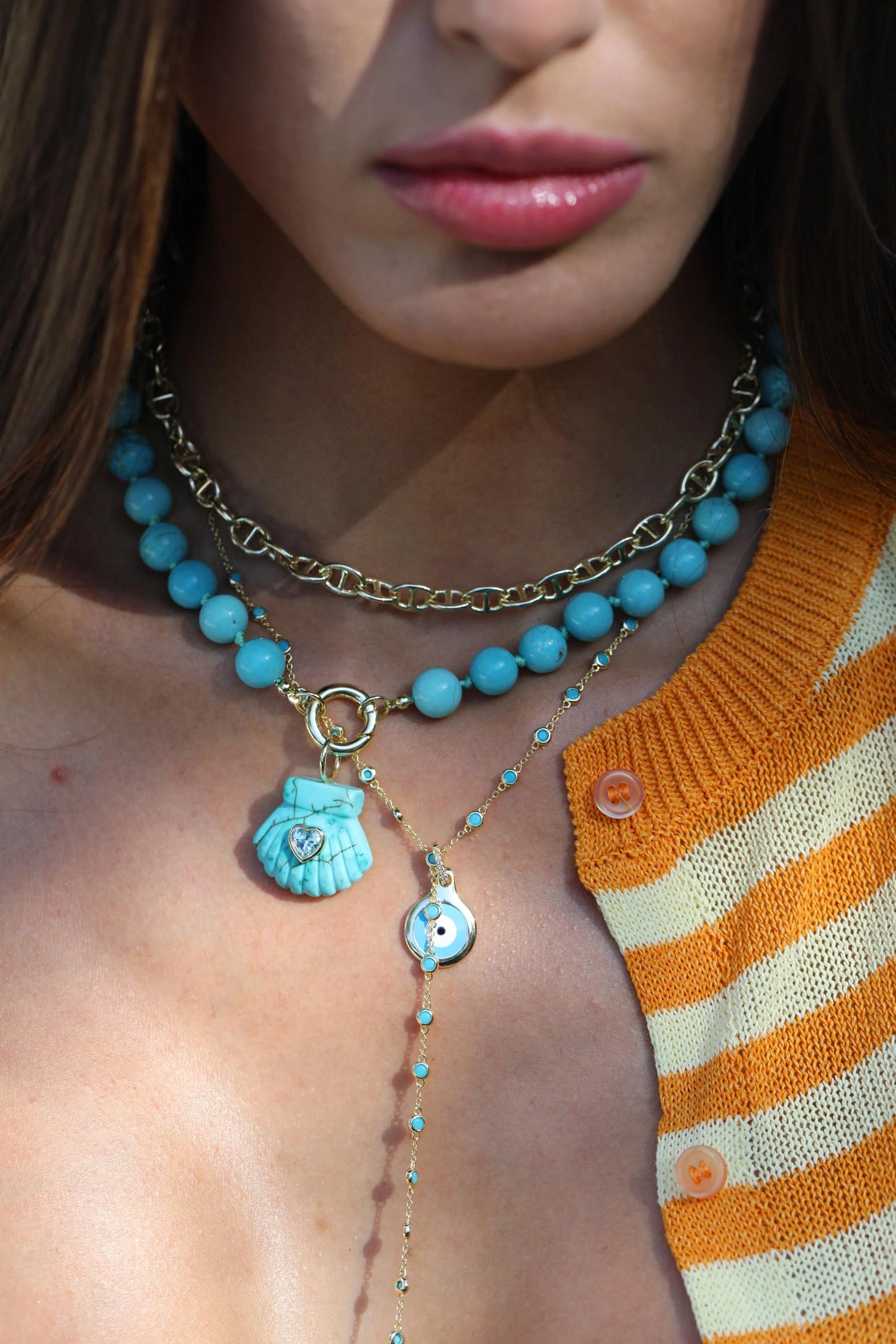 Coastal Stoned Shell Charm