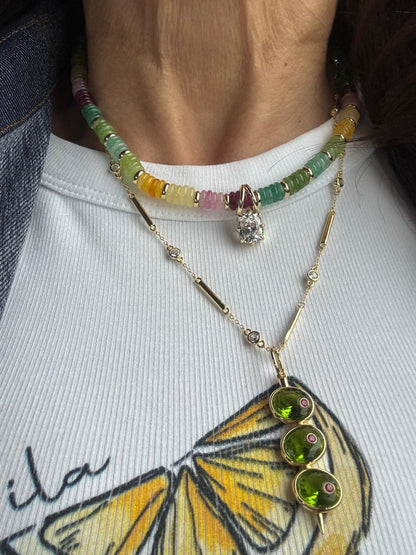 SBJ Strand & Bar Chain Necklace