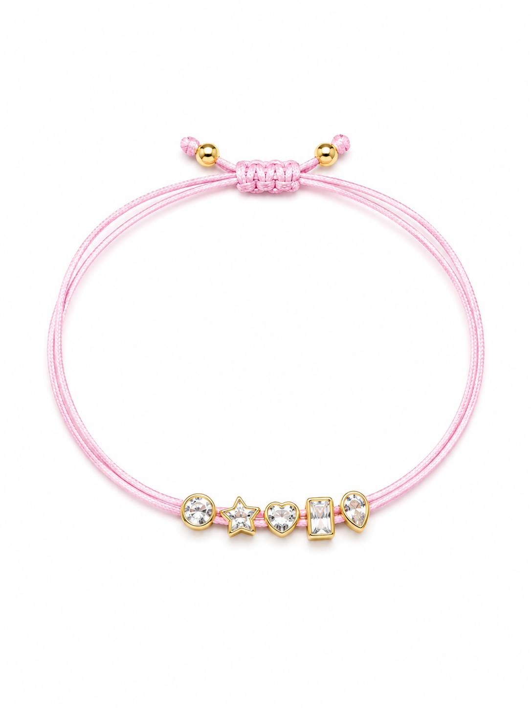 MultiShape Bezel String Bracelet