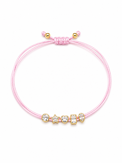 MultiShape Bezel String Bracelet
