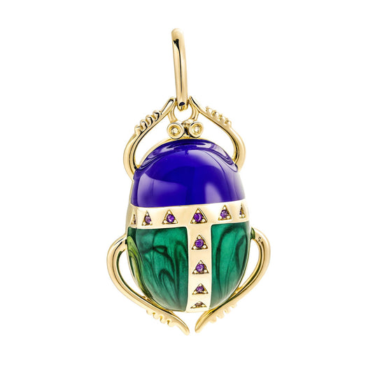 Enamel Scarab Charm