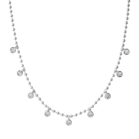 Round Bezel Toilet Necklace