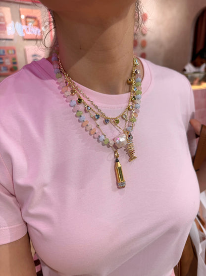 Cotton Candy Pearl Necklace