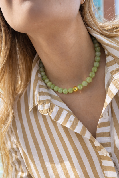 Collar con cuentas Kiwi 