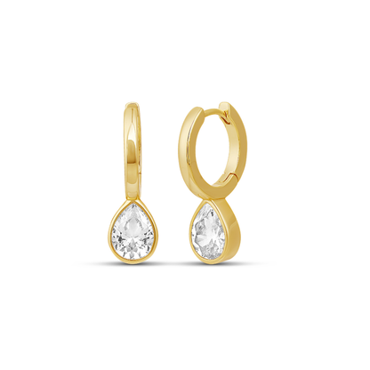 Huggies con cúpula de piedra de circonita cúbica