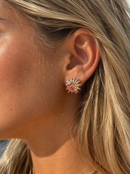 Pavé Fishbone Earrings