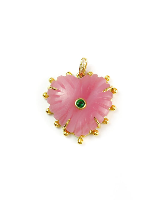 Dije de corazón con punta vintage
