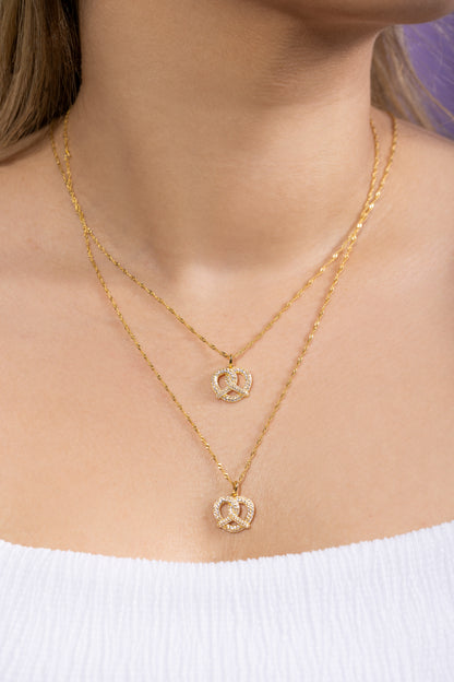 Collar de pretzel - Vermeil