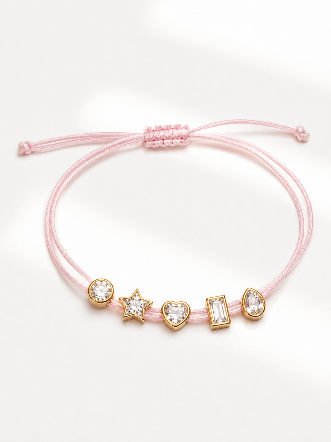 MultiShape Bezel String Bracelet