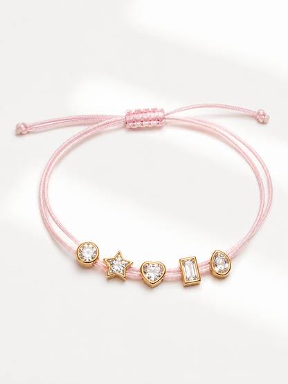 MultiShape Bezel String Bracelet