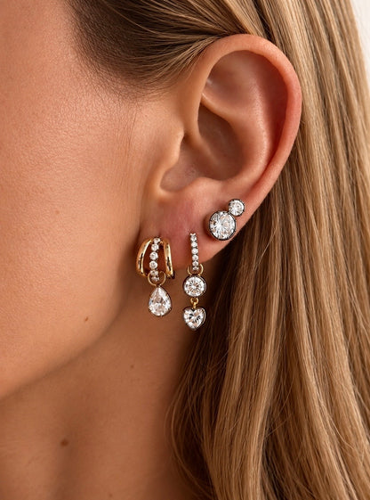 Noir Duo Studs