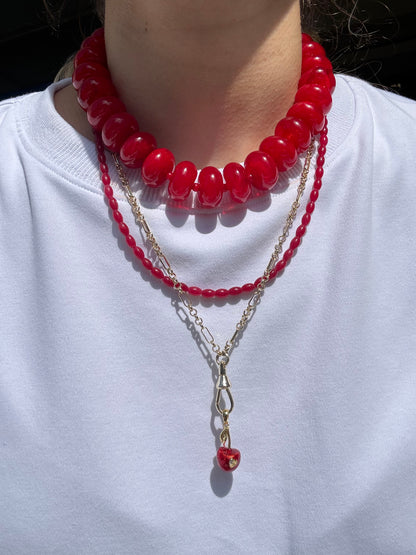 Pebble Beaded Necklaces