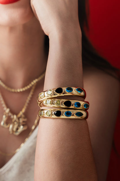 Capri Gem Cuff Bangle