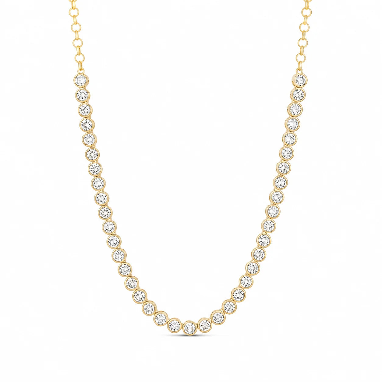Endless Glow Semi Tennis Necklace