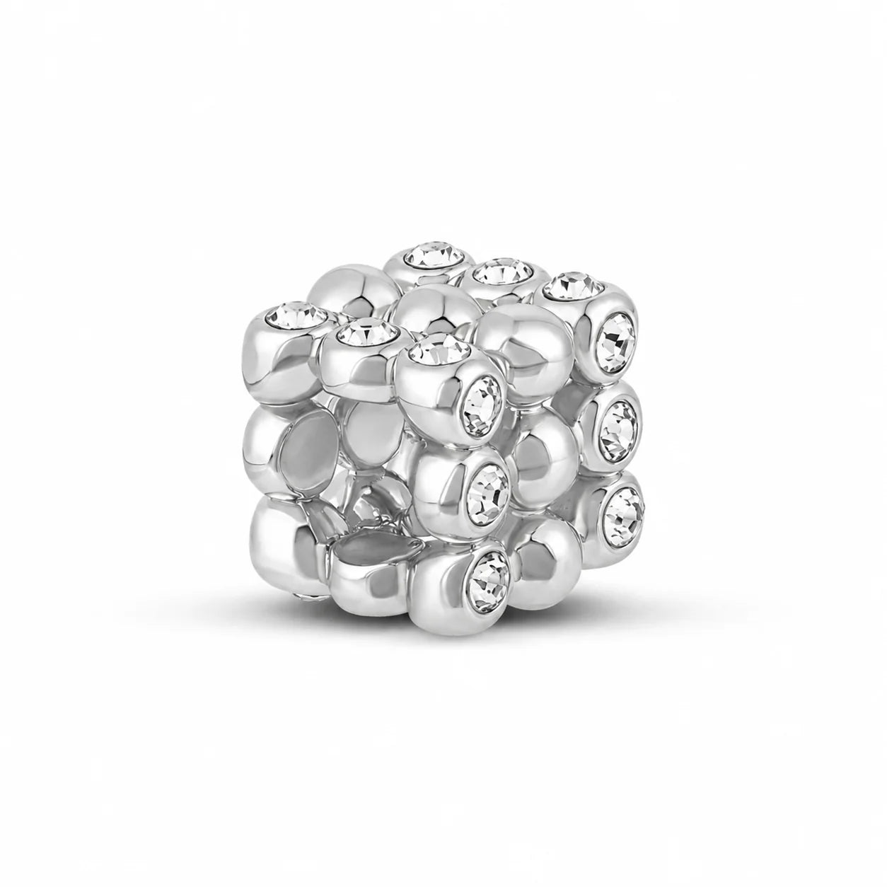 Cube Beaded Spacer Charm