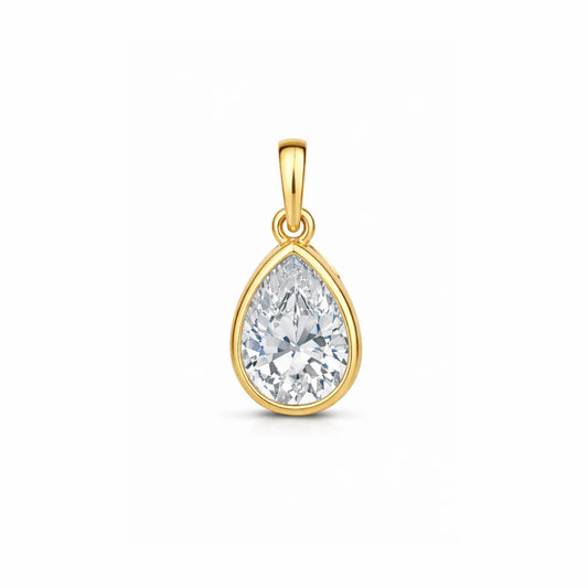 Dije con bisel de hielo como diamante