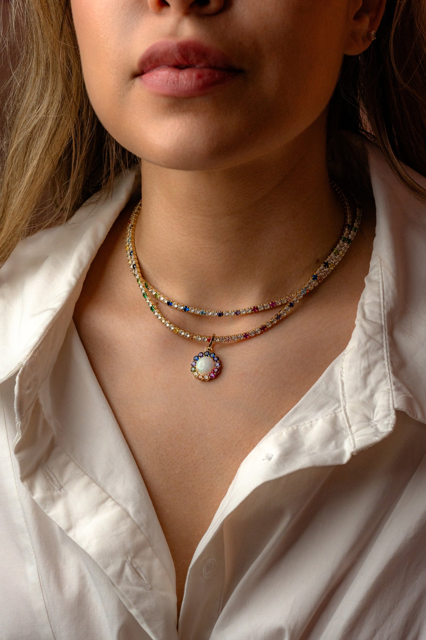 Opal Stone Orbit Charm