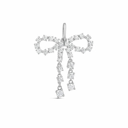 Cz Bow Drop Charm