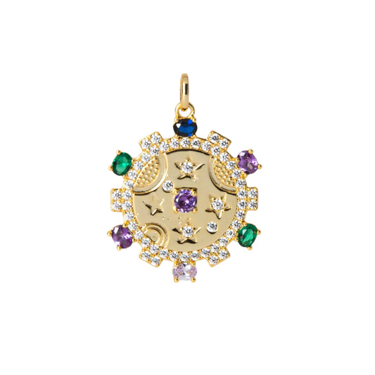 Stars Medallion Charm