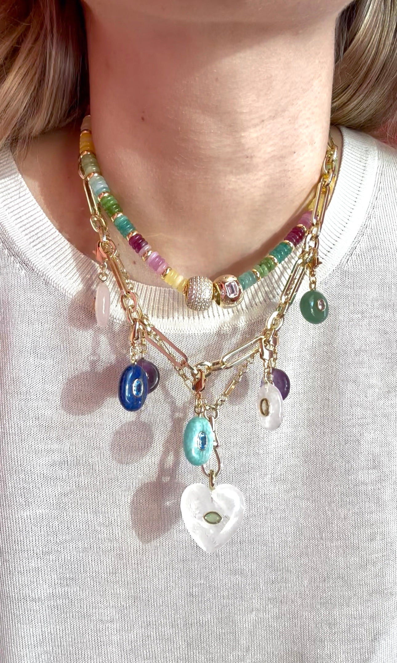 Elongated Paperclip Chain Necklace