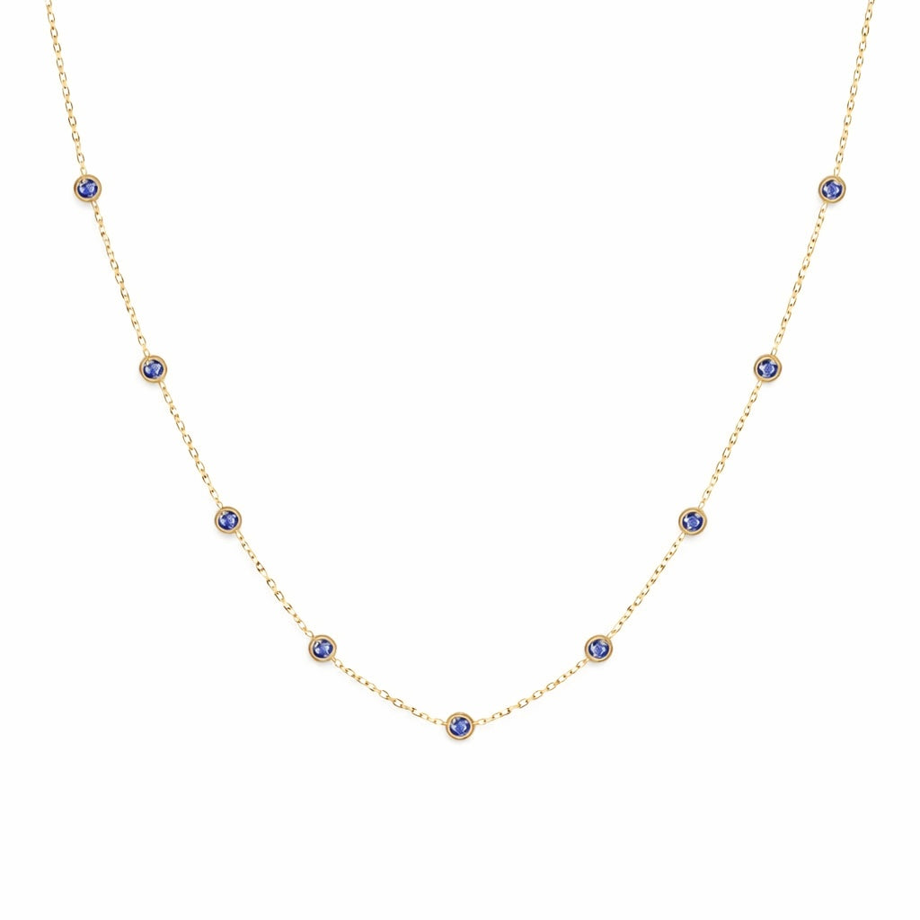 SBJ Collar de Cadena de Puntos Strand (18”)